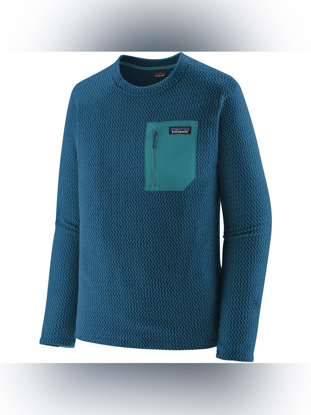 PATAGONIA R1 AIR CREW FLEECE PULLOVER in Lagom Blue